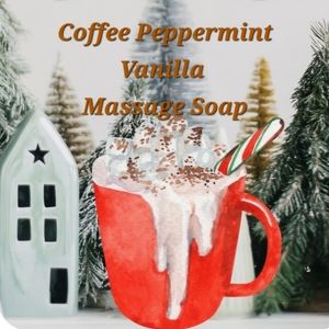 Hand Crafted Coffee Vanilla Peppermint 5oz Massage Soap